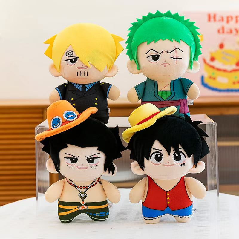 Kids Toys Idea - Anime 23cm Pluszowe zabawki Luffy Zoro
