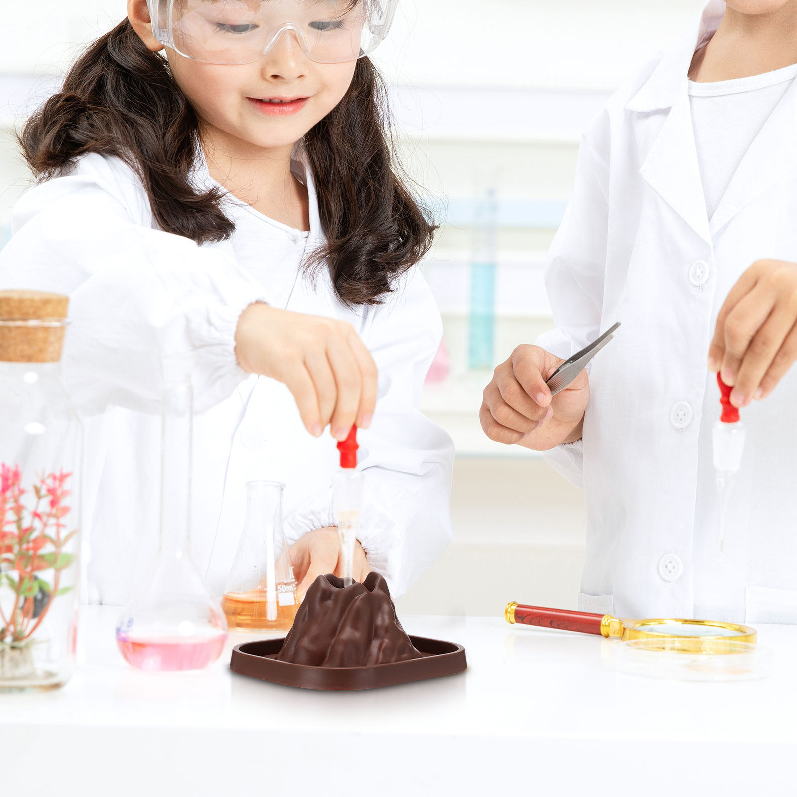 Volcano Experiment Kit - Zestaw 10 form do wulkanów do