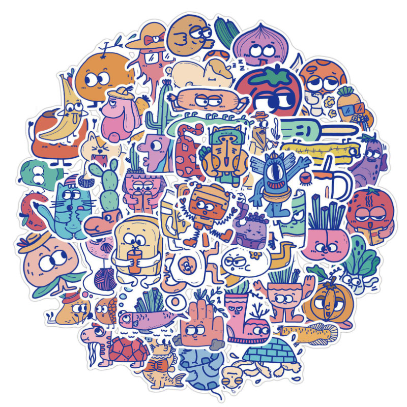 Kids Toys Cartoon Images - 10/30/50 sztuk Cartoon Monster Image naklejki
