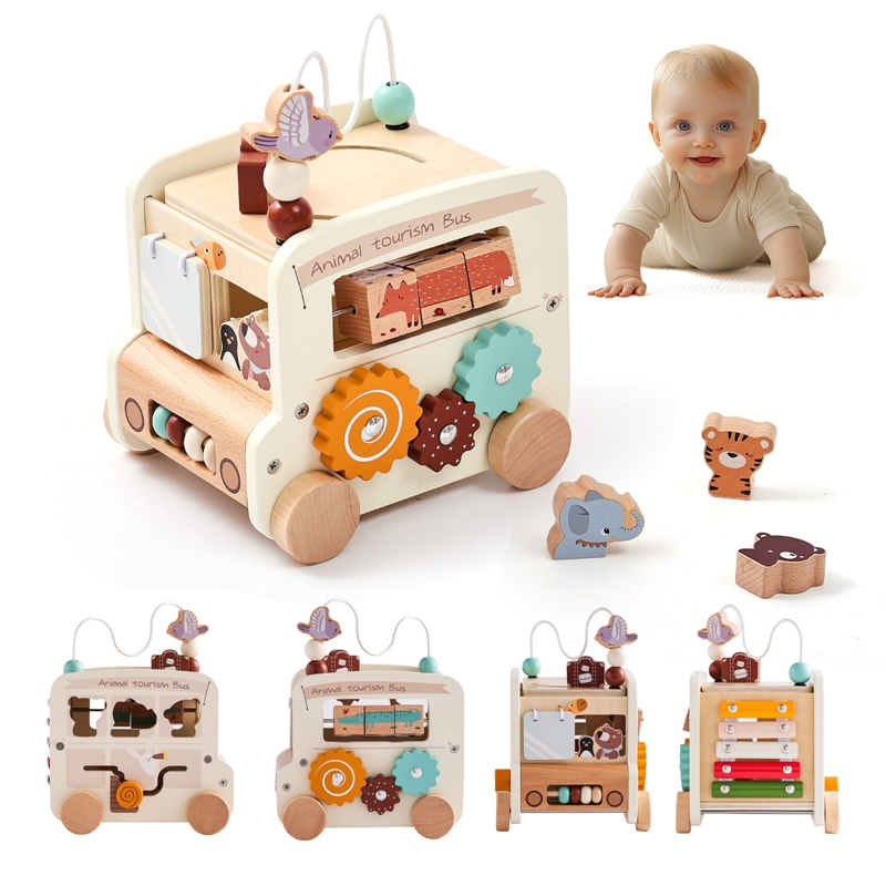 Kids Toys 2 Year Old - Drewniane zabawki Montessori dla dzieci, zabawki