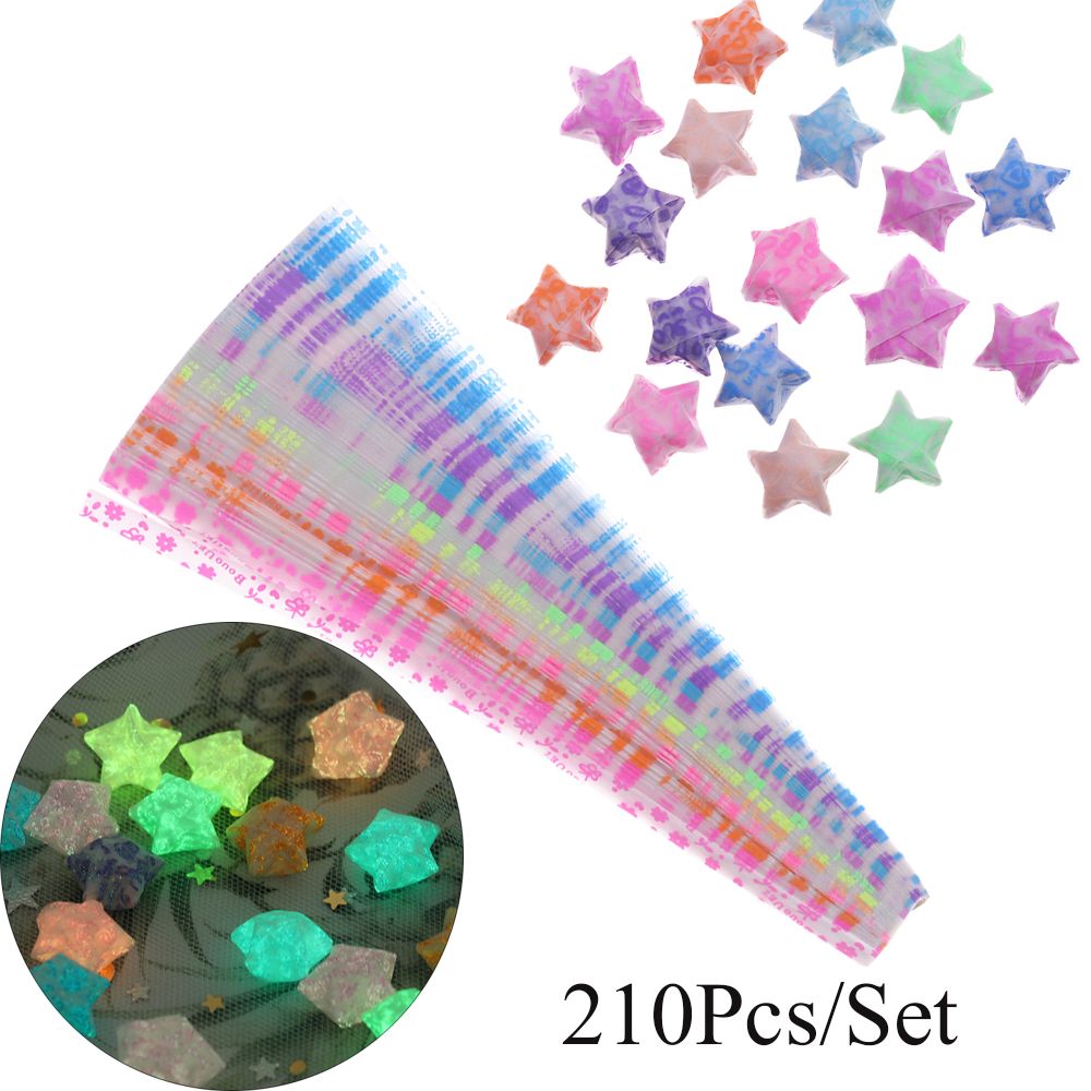 Glow In Dark Stars - 210 sztuk/partia Glow in Dark Lucky