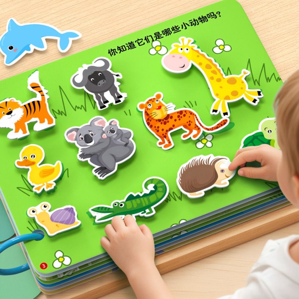Kids Quiet Toys - Trwała książeczka dla niemowląt z 10