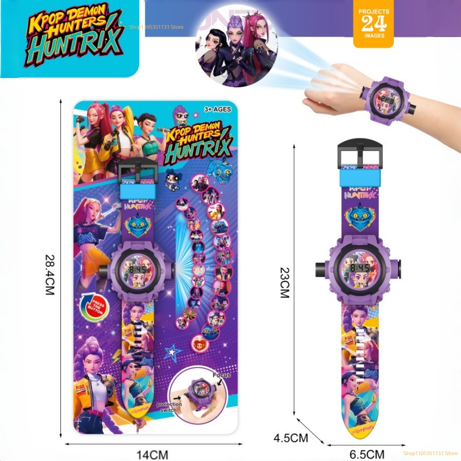 Kids Toys Cartoon Images - Zegarek projekcyjny dla dzieci z 24