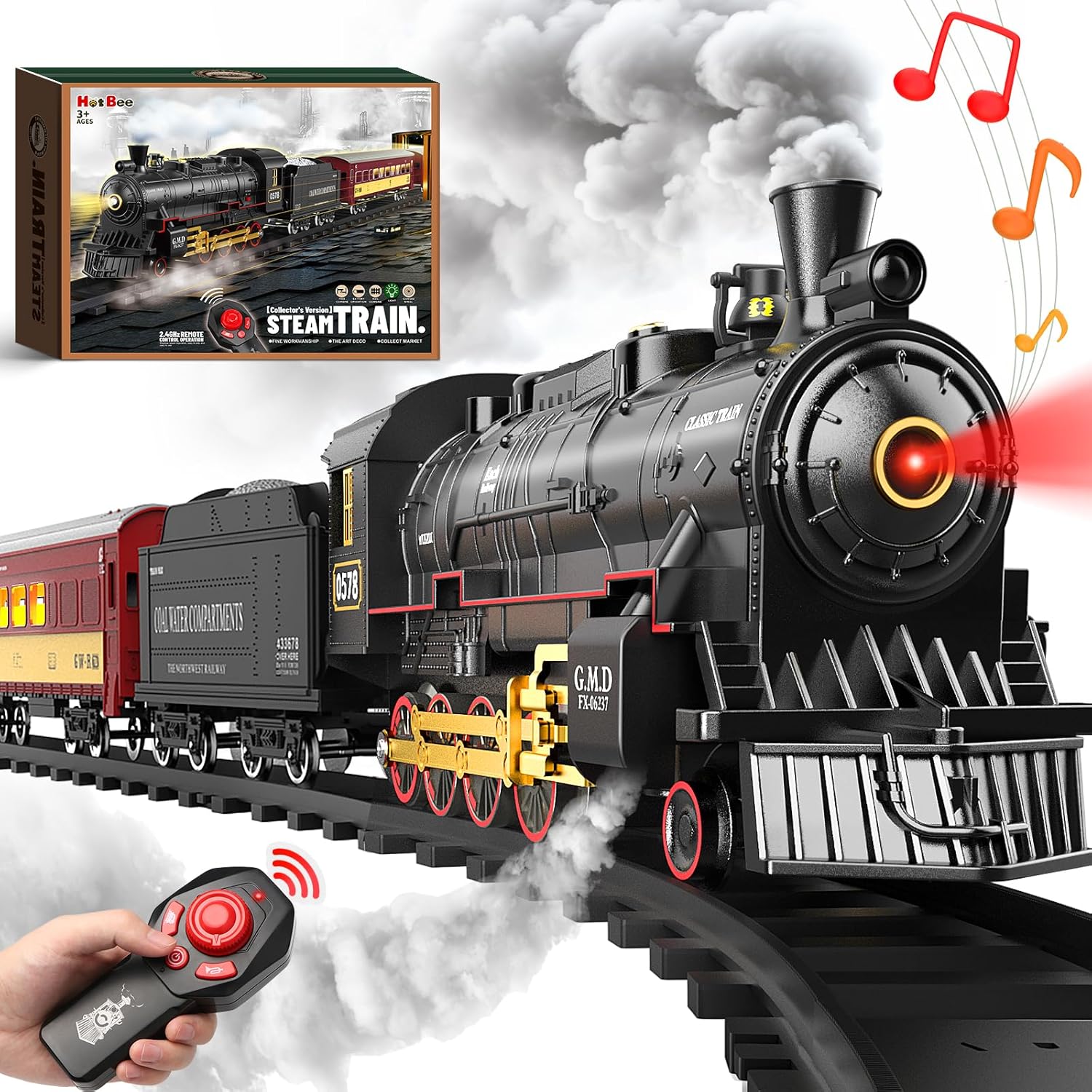 Toy Train Track Set - Zdalnie sterowany zestaw kolejowy z lokomotywą
