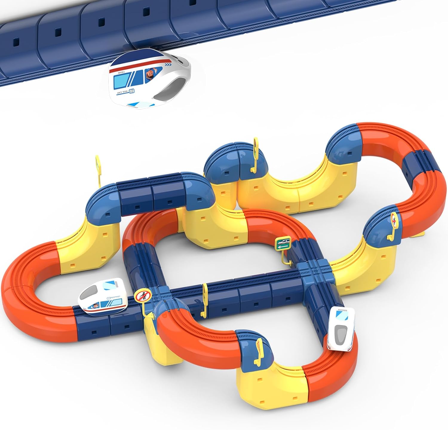 Toy Train Track Set - Zestaw elektryczny kolejki 3D Magic Flexible