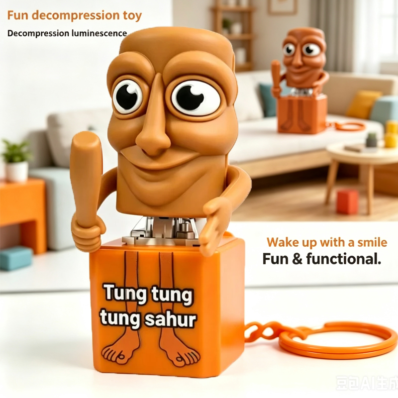 Kids Toys Return Gift - Nowy breloczek Tung Tung Tung Sahur,