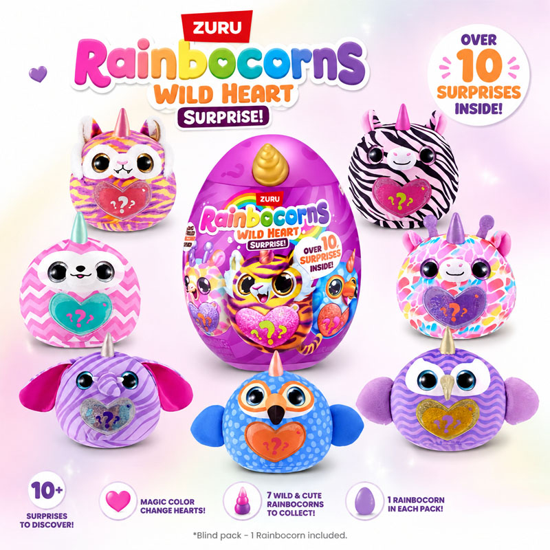 Kids Toys Kitchen - ZURU Rainocorns Wild Heart Surprise Rainbow