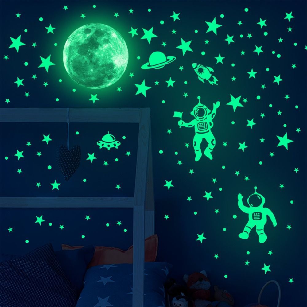 Glow In Dark Stars - Zielona gwiazda świecące w ciemności piękna
