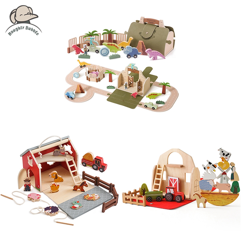 Toy Train Track Set - Zestaw pociągów dinozaura dla dzieci zabawka