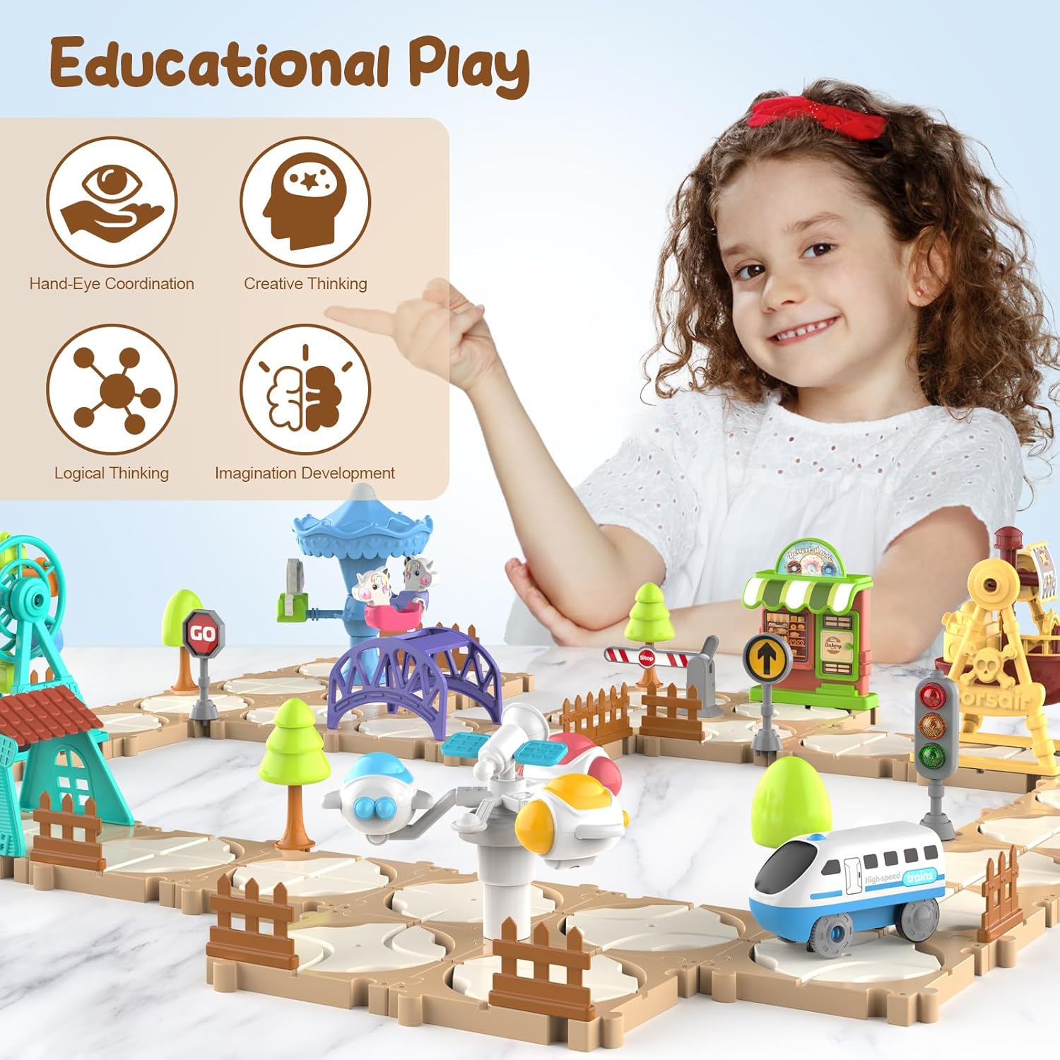 Zestaw do samodzielnego montaż – Toy Train Track Set recenzja i cena