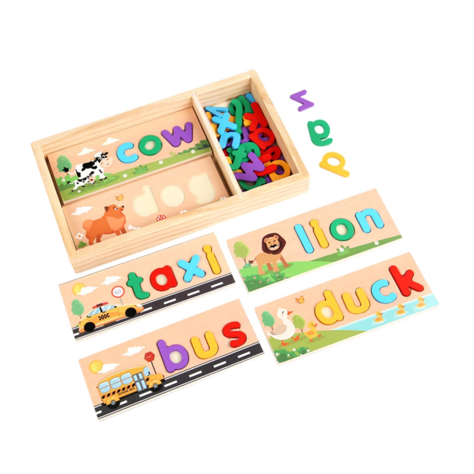Drewniane zabawki do nauki lit – Kids Toys 2 Year Old recenzja i cena