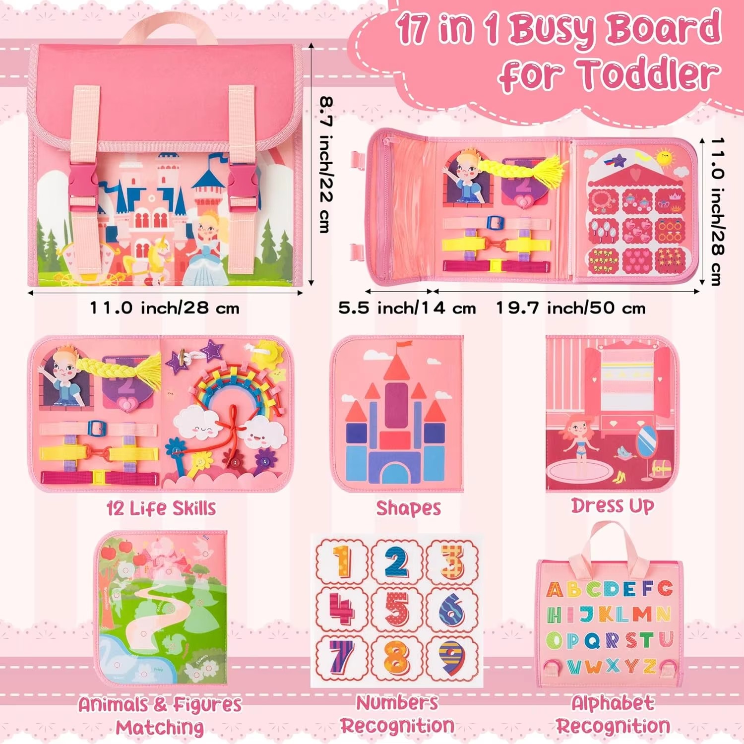 Zabawny plecak z zamkiem księż – Kids Quiet Toys recenzja i cena
