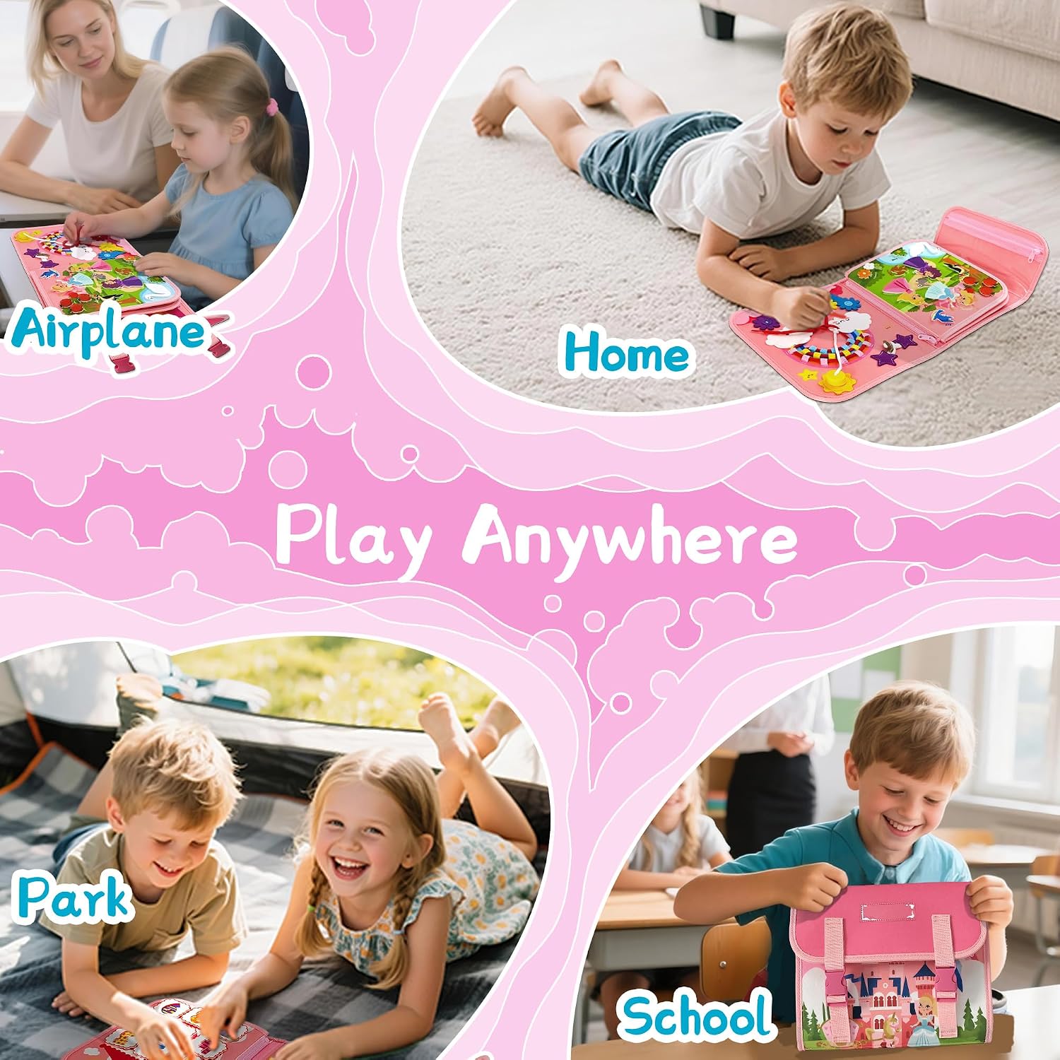 Zabawny plecak z zamkiem księż – Kids Quiet Toys recenzja i cena