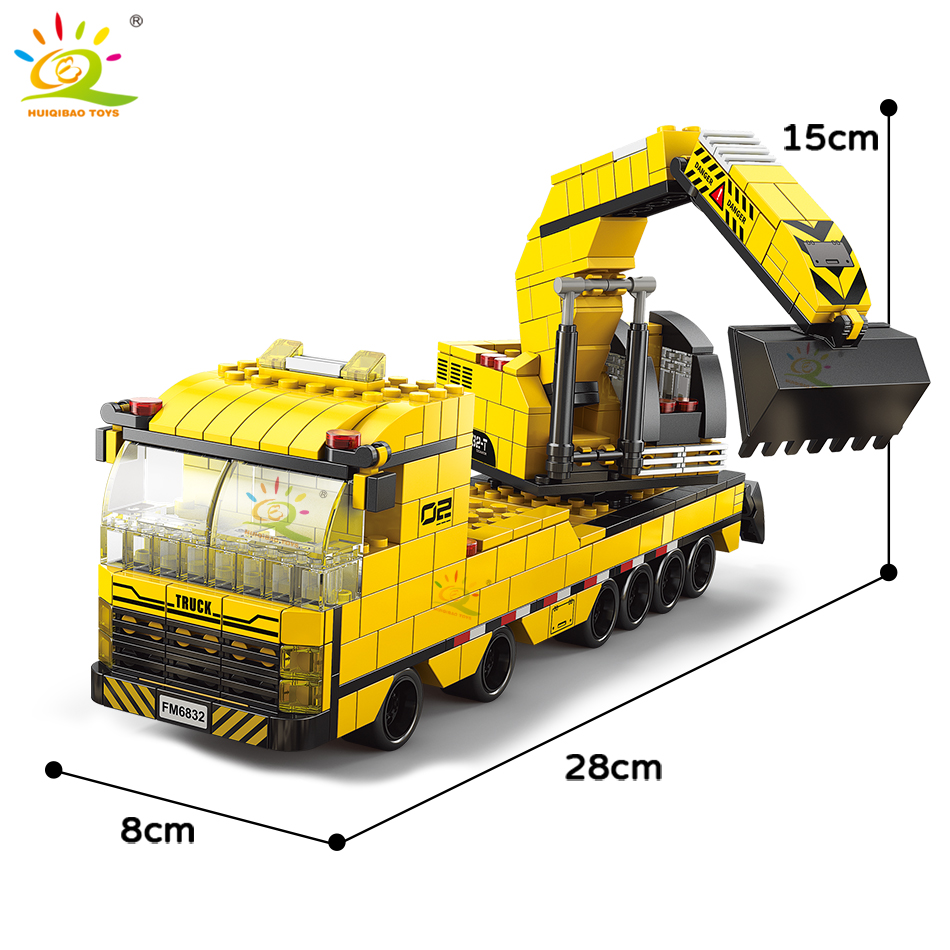 HUIQIBAO 1000 sztuk 6w1 dźwig  – Kids Toys 2 Year Old recenzja i cena