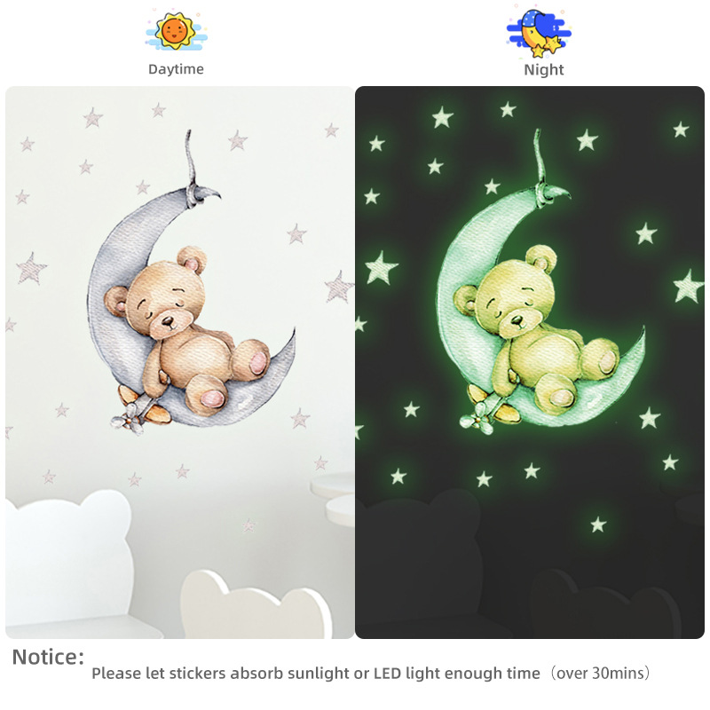 Naklejki ścienne z kreskówkowy – Glow In Dark Stars recenzja i cena
