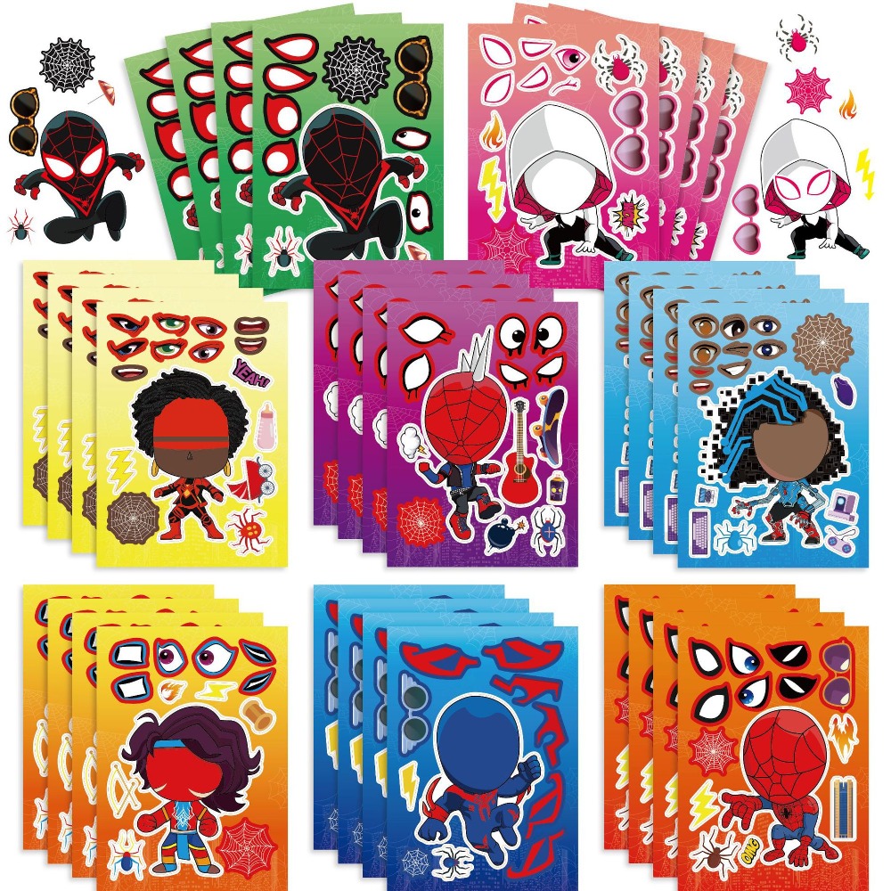 8/24 szt. Naklejki Puzzle Spid – Kids Toys Return Gift recenzja i cena