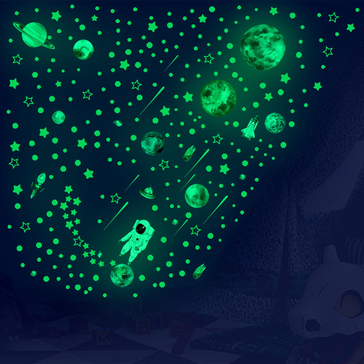 849 szt. Świecące w ciemności  – Glow In Dark Stars recenzja i cena