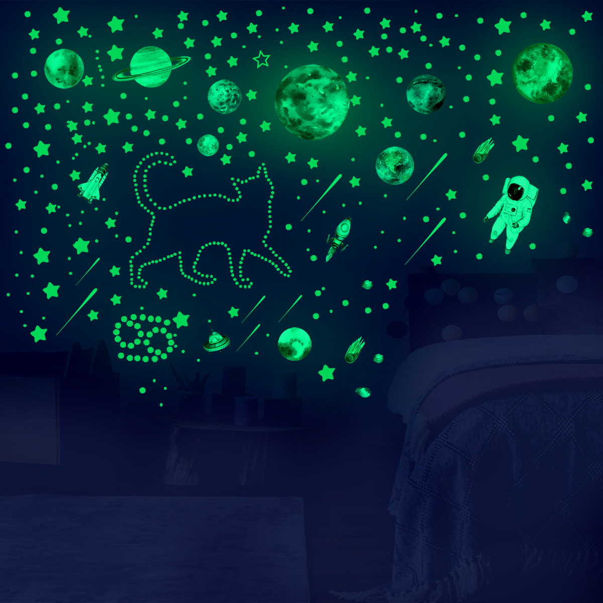 849 szt. Świecące w ciemności  – Glow In Dark Stars recenzja i cena