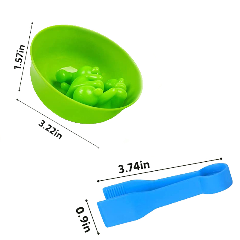 6 Plastikowych Miski z 2 Pęset – Kids Toys 2 Year Old recenzja i cena