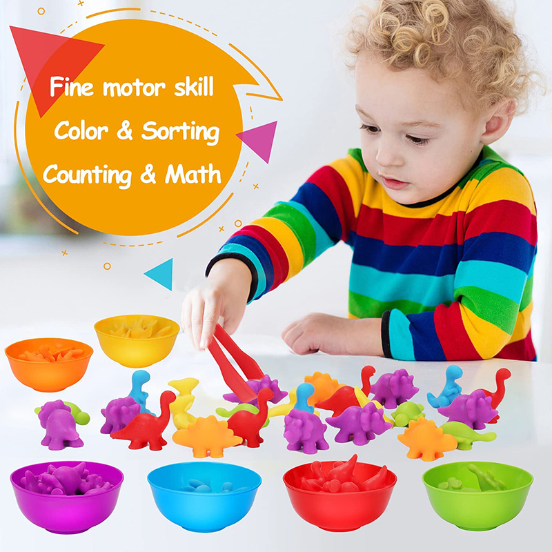 6 Plastikowych Miski z 2 Pęset – Kids Toys 2 Year Old recenzja i cena