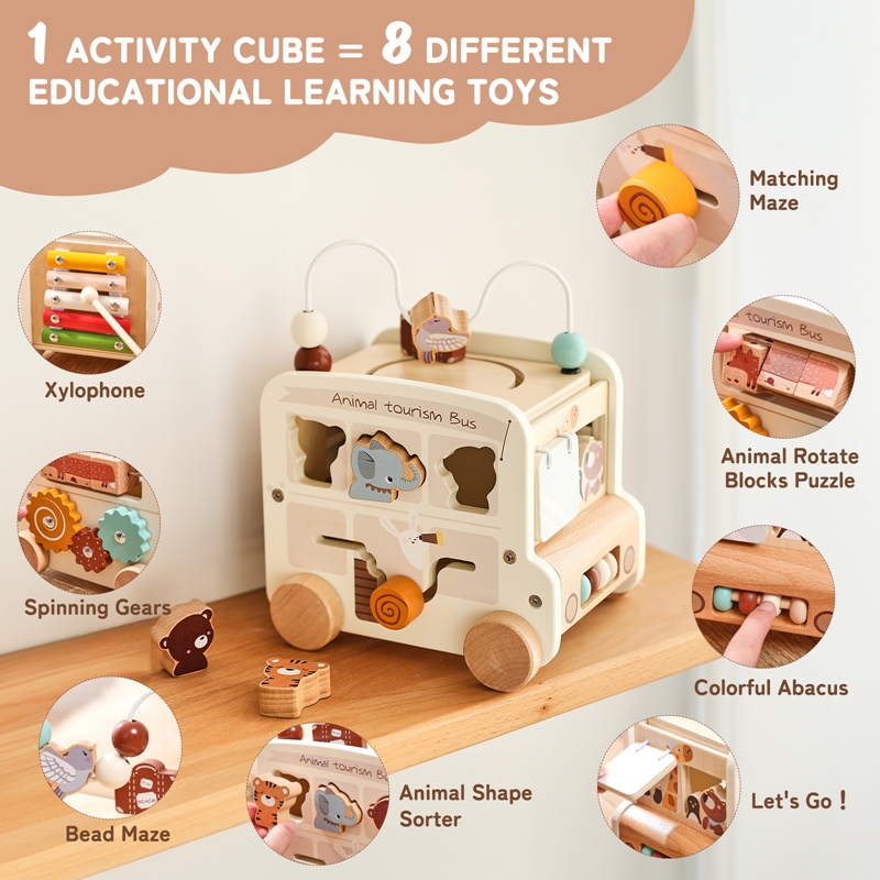 Drewniane zabawki Montessori d – Kids Toys 2 Year Old recenzja i cena