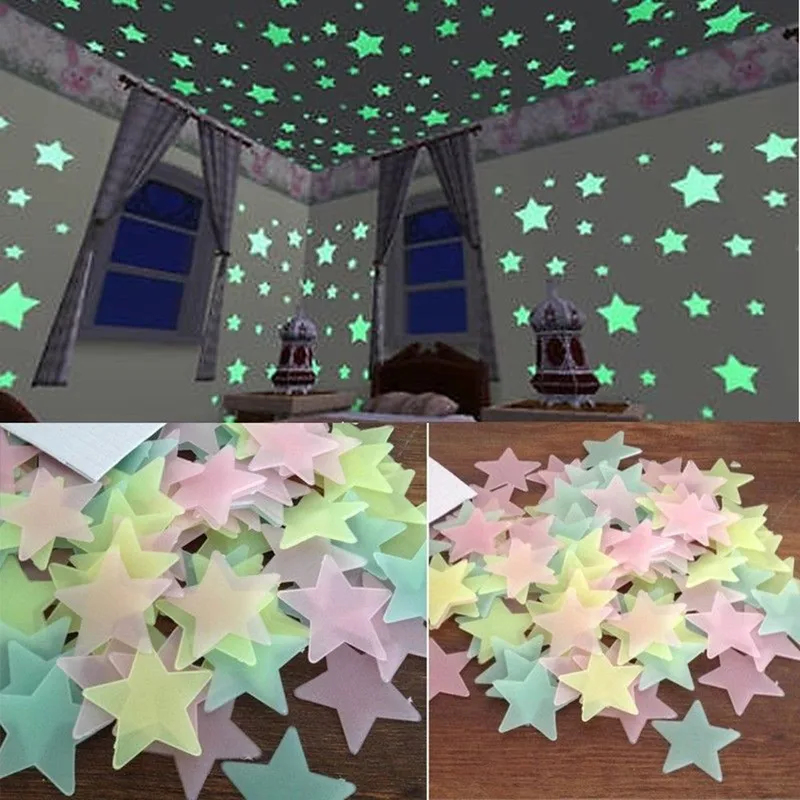 100 szt. Fluorescencyjnych, św – Glow In Dark Stars recenzja i cena