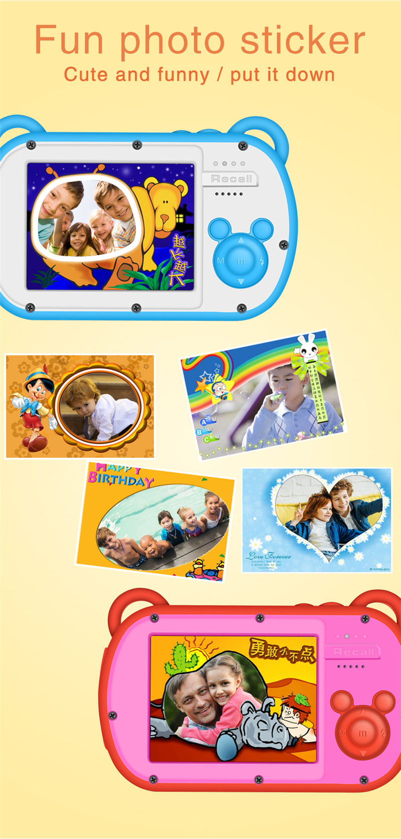 Kamera dla dzieci 1080P, wodoo – Kids Toys Cartoon Images recenzja i cena