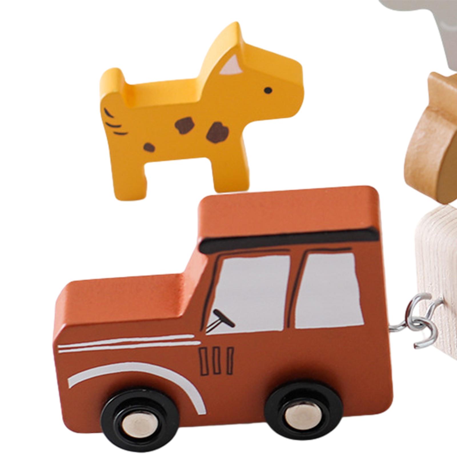Drewniany pociąg ze zwierzętam – Kids Toys 2 Year Old recenzja i cena