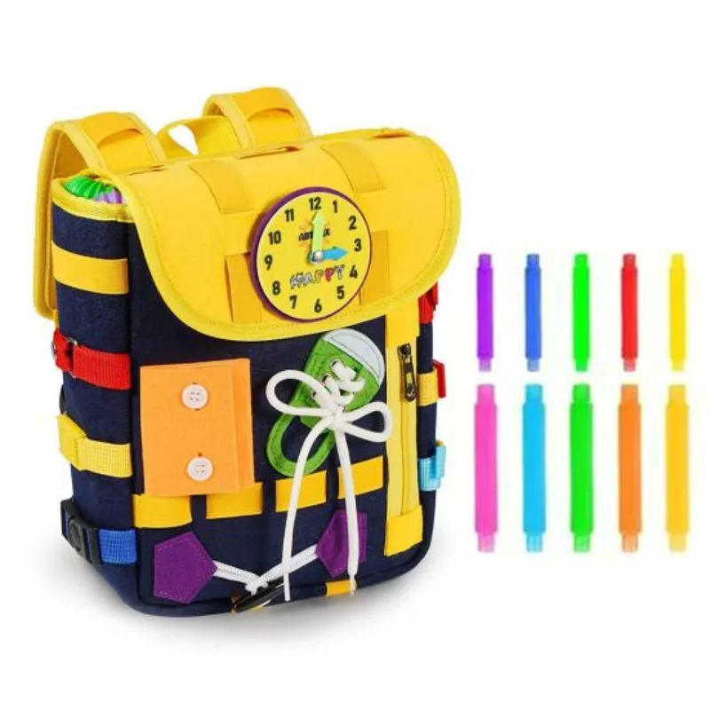 Filcowy plecak Montessori dla  – Kids Zipper Toys recenzja i cena