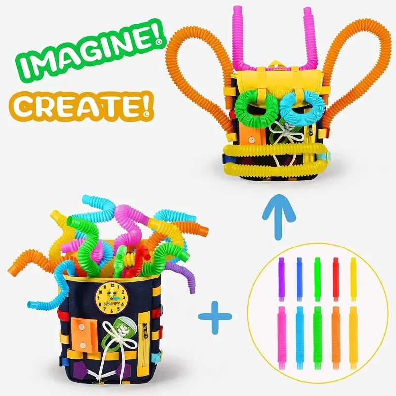 Filcowy plecak Montessori dla  – Kids Zipper Toys recenzja i cena