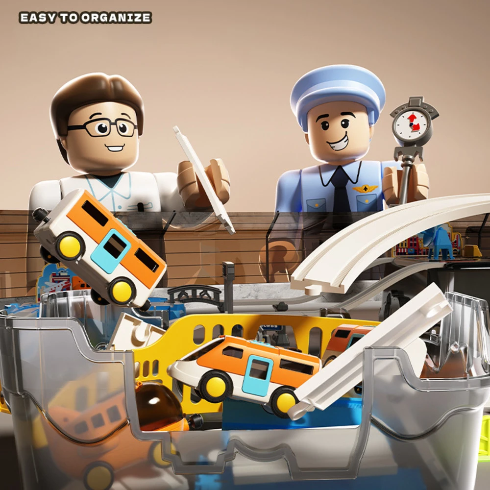 Zestaw kolejek z motywem lotni – Toy Train Track Set recenzja i cena