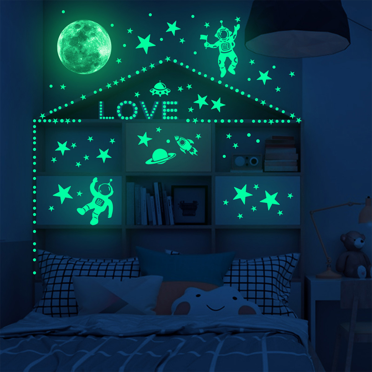 Świecące naklejki ścienne Moon – Glow In Dark Stars recenzja i cena