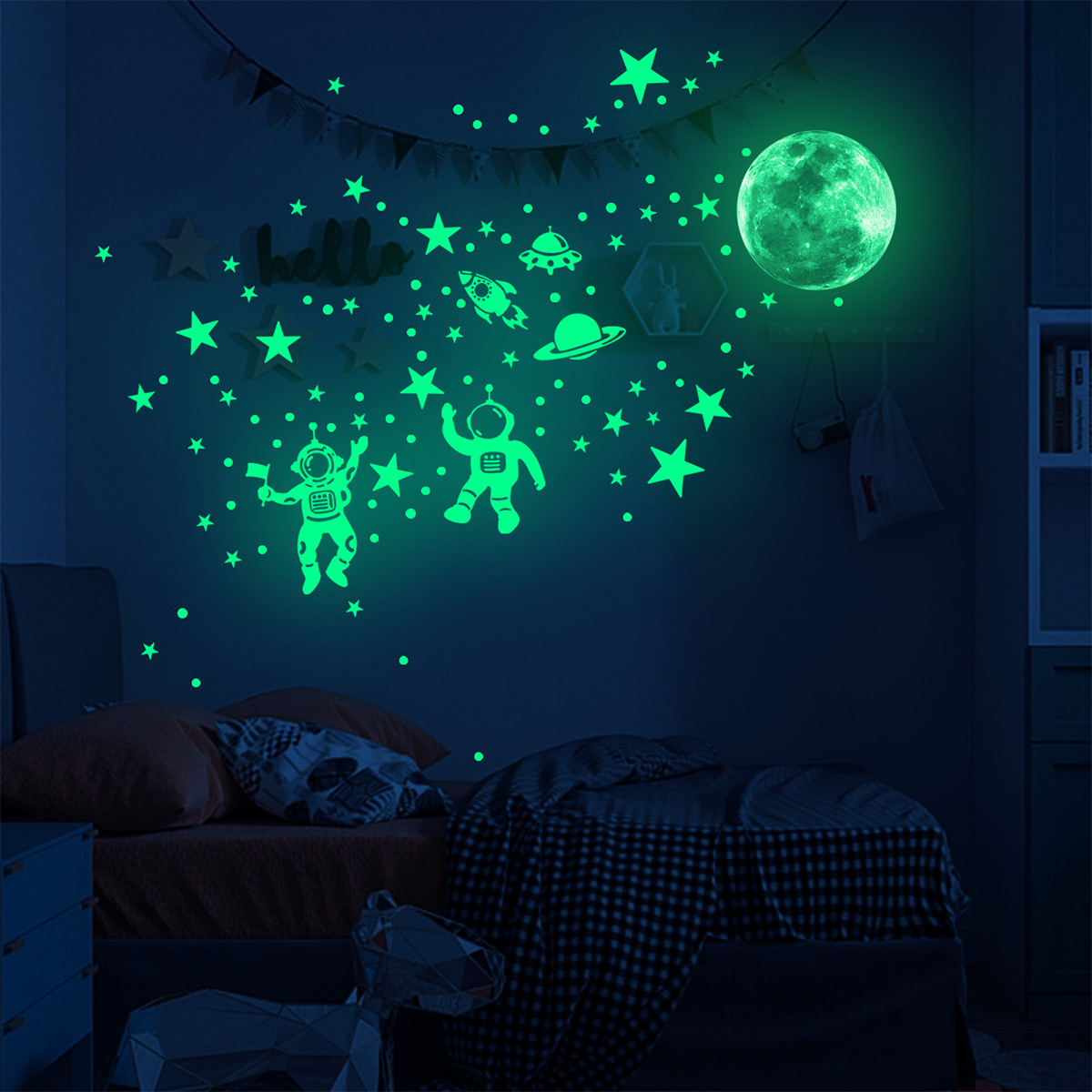 Świecące naklejki ścienne Moon – Glow In Dark Stars recenzja i cena