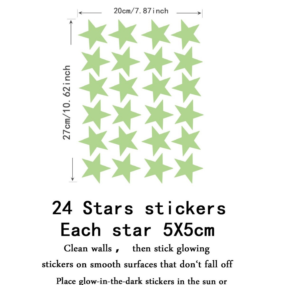 2 szt./zestaw Świecące w ciemn – Glow In Dark Stars recenzja i cena
