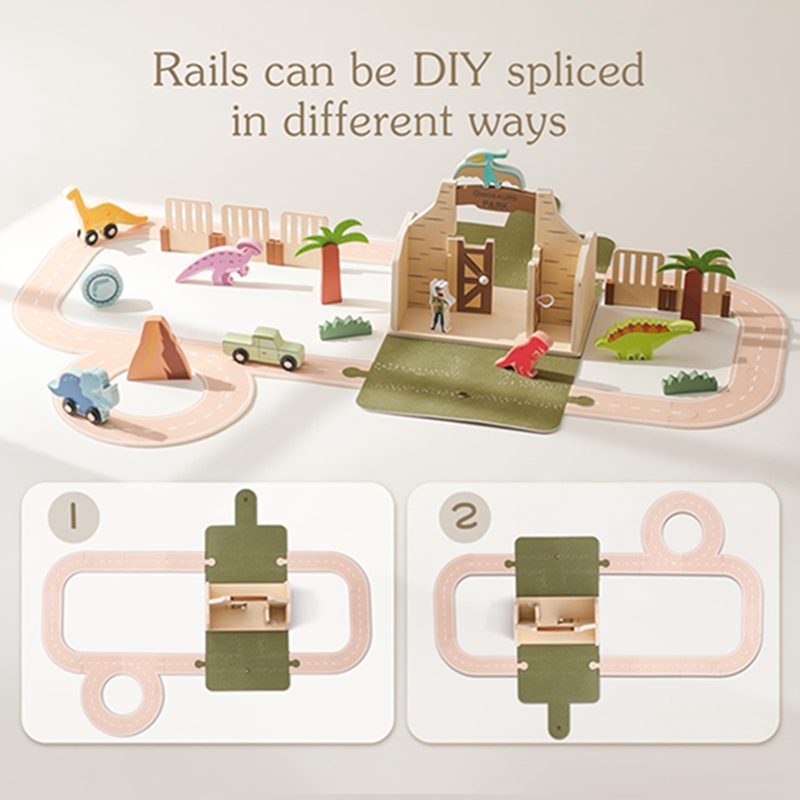 Zestaw pociągów dinozaura dla  – Toy Train Track Set recenzja i cena